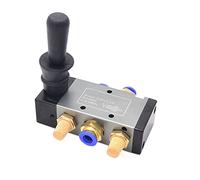 BTYKUYOO 4h210 08 Pneumatic Switch Manual Valve Hand Wrench Valve 4H310 Hand Wrench Control Pneumatic Control Valve 5/2 way 4H210 Valve 1Pcs(4H210-08,With 12mm fittings)