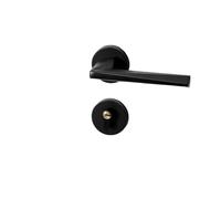 BTYKUYOO Black Silent Interior Door Handle Bedroom Door Lock Interior Door Lock Silent Handle Lock Split Magnetic Wooden Door Lock(E door lock)