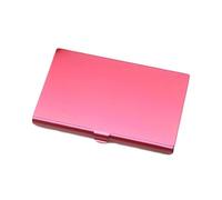 BTYQKZVPM Aluminum Card case, Father's Day Gift, Aluminum Alloy Holder Box Cover Credit Business Card Case Metal Box(Red)
