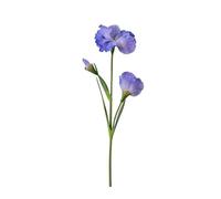BTYQKZVPM Fake Flowers Artificial Flowers, Pack Of 5 Artificial Iris Silk Flowers With 3 Heads Multicolor 78cm Length 16cm Diameter(Blue)