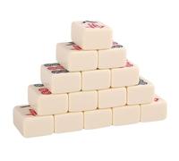 BTYQKZVPM Majong chinese Traditional game, With Box Classic Full Size Complete Mahjongg Set 144 Tiles Chinese Mah jong(40mm)