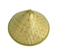 BTYQKZVPM Man Bamboo Fishing Hat, Chinese Bamboo Hat Samurai Ninja Cosplay Multiple Sizes(36cm)