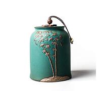 BTYQKZVPM Mini Pet Urns, Ceramic Cremation Urn For Adult Child Pet Ashes Brown Multiple Sizes(A)