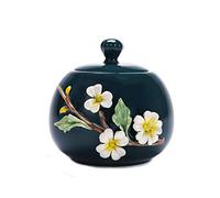 BTYQKZVPM Mini Pet Urns, Cremation Urn For Adult Or Pet Ashes Peacock Green Multiple Sizes(11.2 * 11.4cm)