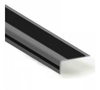 BTYQKZVPM Stair nosing edge trim， Indoor/Outdoor Self Adhesive Staircase Step Edge Protector(Black,L150cm(59"))