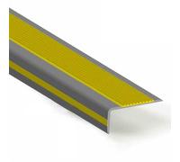 BTYQKZVPM Stair nosing edge trim， Indoor/Outdoor Self Adhesive Staircase Step Edge Protector(Yellow,L60cm(23 5/8"))