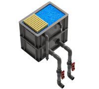 BTYQKZVPM Turnover Box Filter Drip Box, 2/3/4 Tier Turnover Box Aquarium Filter For Fish Tank And Pond Red Multiple Sizes(11.81x7.87x9.06in/30x20x23CM)