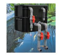 BTYQKZVPM Turnover Box Filter Drip Box, 2/3/4 Tiers External Aquarium Pond Cycle Filter Box Black Multiple Sizes No Media(11.81x7.87x10.63in/30x20x27CM)