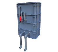 BTYQKZVPM Turnover Box Filter Drip Box, Aquarium Filter 4 Tier External Water Cycle Box Multiple Sizes No Pump No Media(11.81x7.87x18.90in/30x20x48CM)