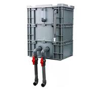 BTYQKZVPM Turnover Box Filter Drip Box, External Aquarium Filter 3 Tier Blue Multiple Sizes Without Pump And Media(40x30x51cm)