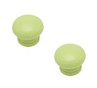 BTYQKZVPM Wooden Drawer Knobs/Handles, Pack of 2 Wooden T Bar Drawer Handles Hole Centers 64 96 128 mm(Green,Full Length:180mm/7in)