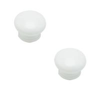 BTYQKZVPM Wooden Drawer Knobs/Handles, Pack of 2 Wooden T Bar Drawer Handles Hole Centers 64 96 128 mm(White,Full Length:180mm/7in)