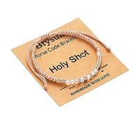 Btysun Morse Code Bracelets for Women Christmas Gift Stocking Stuffers for Teens Pink Braided Bracelets Inspirational Best Friend Birthday Gifts for Her High School Graduation Gifts for Her 2025 Mom