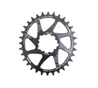 BtzjFZavt Deckas Oval Chainring Direct Mount 3mm 6mm Offset Compatible With Sram XX1 X01 X1 X0 X9 Bike Mountain 6 Mm 30T 32T 34T 36 38 MTB 3 Pin Universal Fit Aftermarket Replacement(6mm oval 34T)
