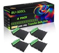 BU-320CL Compatible for Brother Transfer Belt Unit with Chip DCP-L8400CDN HL-L8350CDW MFC-L8650CDW DCP-L8450CDW Printers (4 Pack Black)