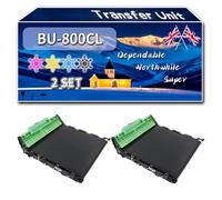 BU-800CL Transfer Unit Compatible for Brother MFC-L 9670 CDN MFC-L 9670 CDNT MFC-L 9670 CDNTT MFC-L 9670 Series Printers, High-Definition Printing Effect with Chip, 100000 Pages (2 Set)