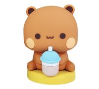 Bu-bu Du-du Panda Bear Figure Toys - Cute miniature animal figurines; a cartoon model bear statue for car decor, tabletop ornaments, and gifts.