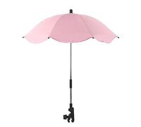 Baby Stroller Umbrella, 360° UV Protection Pram Umbrella, Waterproof Universal Baby Stroller Parasol, Bu-ggy Parasol with Clip on Fixing Device UPF 50+, for Pushchair Strollers
