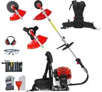 Bu-Ko 52Cc Backpack Petrol Strimmer Garden Tool Including: String Trimmer, Brush Cutter With 3T Blade And 40T Blade Weed Brush Cut