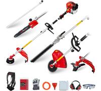 Bu-Ko 52Cc Long Reach Petrol Multi Functional Garden Tool: Strimmer, Hedge Trimmer, Pruner Chainsaw, 1M Extension Pole
