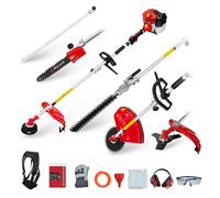 Bu-Ko 52Cc Long Reach Petrol Multi Functional Garden Tool: Strimmer, Hedge Trimmer, Pruner Chainsaw, 1M Extension Pole