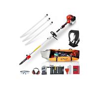 BU-KO 52cc Long Reach Petrol Pruner Saw with 2 Extension Poles - Reaches 11ft/9ft, Precise Cuts, Durable & Versatile