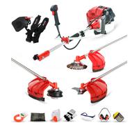 Bu-Ko 52Cc Petrol Strimmer Garden Tool Including: String Trimmer, Brush Cutter With 3T Blade, Steel Wire Strummer Weed Brush