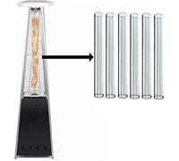 Bu-Ko Glass Tube Replacement For Pyramid Gas Heater Pack Of 6