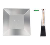 BU-KO Universal 4-Sided Heat Shield Reflector Replacement for Pyramid Gas Patio Heater 8cm