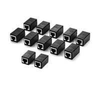 Buaak 12 Pcs RJ45 Coupler, Ethernet Coupler, RJ45 Connector Female to Female, to Connect Two Short Network Cables, for Cat8/Cat7/Cat6/Cat5e/Cat5, 10Gbps, Plug & Play LAN Network Joiner