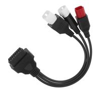 Buaak 3 4 6 Pin OBD2 Diagnostic Cable for Honda Yamaha, OBD-II Engine System Diagnostic Tools, Motorcycle Tools, Fault Code Reader, Motorcycle Adapter Cable One To Three