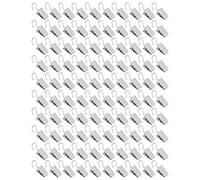 Buachois 100Pcs Curtain Clips, Metal Curtain Clips Hook, Heavy Duty Hook Clip Set, Curtain Hangers Awning Light Clips for Clip Photo Home Decoration Art Craft Display(2)