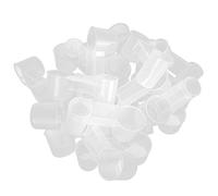 Buachois 20 Pcs Pet Bird Water Drinker, Universal Plastic Bird Drinking Cup for Parrot Myna, Fits Most Mineral Water Bottles, Easy Install No Leak