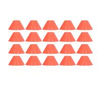 Buachois 20 PCS Soccer Training Disc Cones, PE Football Training Markers, Mini Agility Training Cones for Training Football, Basketball, Coaching (Roseate)