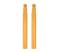 Buachois 2Pcs 60mm Presta Valve Extender,Aluminum Alloy Bicycle Inner Tube Valves Extension,Presta Valve Extension Rod for Mountain Bike Road Bike MTB(gold)