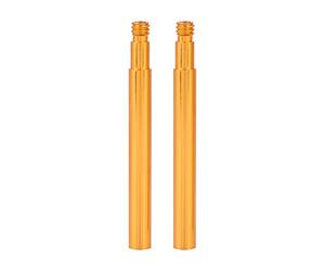 Buachois 2Pcs 60mm Presta Valve Extender,Aluminum Alloy Bicycle Inner Tube Valves Extension,Presta Valve Extension Rod for Mountain Bike Road Bike MTB(gold)