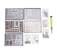 Buachois 3D Metal Puzzles Kit to Build, STEM Educational DIY Mechanical Assembly Model Building Blocks for Kids and Adults, Model Kit with Electroplated Finish (Gold)