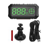 Buachois 3Inch Car HUD Display, Car Dashboard GPS Speedometer Compass Switching Overspeed Alarm MPH Speed Fatigue Driving Alert Trip Meter for Most Cars