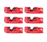 Buachois 6Pcs Circuit Breaker Lockout Device with Serrated Jaws, Grip Style Lock Out Tool for Electrician Maintenance 12mm, PA Material for Industrial Equipment Fixing, High Danger