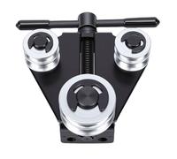 Buachois Brake Tubing Straightener Line Bender Tool Carbon Steel 3 Roller Design 3/16 1/4 Inch Professional Automotive Brake Pipe Repair for Car Motorcycle Pipework