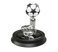 Buachois Car Air Freshener Solar Powered Rotating, Soccer Ornament Alloy Vehicle Essential Oil Diffuser for Football Lovers Drivers 9x8x3cm