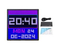 Buachois Customizable LED Digital Photo Frame 64x64 Pixel Art Display Panel with App Control Wall Mount Desktop Digital Picture Frame for Game Room Home Decor Office Events Persona