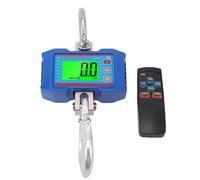 Buachois Digital Crane Scale 2000KG 4400lb, LCD Backlight Remote Control Unit Switch Data Hold Tare Reset Function for Industrial Farm Factory Warehouse OCS P1-G