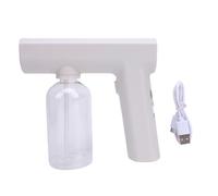 Buachois Electric Atomizer Sprayer 250ml, Handheld Household Mist Sprayer Electric Fogger Machine for Home Car Office, Cordless Portable ABS Material Spray Bottle Tool with High Pe (White)