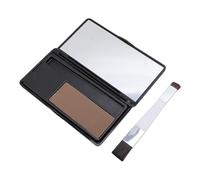 Buachois Hair Root Touch Up Powder, Hairline Concealer 0.28 oz with Mirror & Brush for Covering Grey Roots Thinning Hair Beard Eyebrows Sweat Proof Long Lasting Compact Travel Frie (Brown)