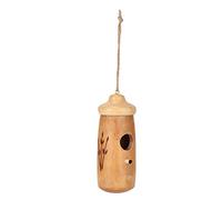 Buachois Hummingbird House,Wooden Hummingbird Houses for Outside Hanging,Humming Bird Nest Swinging for Indoor Outdoor Garden Decor (Square)