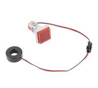 Buachois LED Digital Display AC Voltage Current Meter Indicator 22mm 0-100A, Clear Reading Wide Range Measurement Device for Industrial Electrical Monitoring and Control Panels (Red)