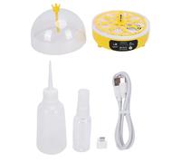 Buachois Mini Egg Incubator with Automatic Temperature Control, Digital Poultry Hatching Machine for Small Eggs, Compact Design for Home Use and Educational Purposes