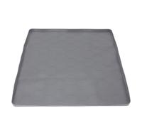 Buachois Mini Fridge Silicone Mat,Drip Pan Protctor Mat Under Washing Machine Dryer Freezer for Protecting Carpet and Floor,Washable Fridge Liner for Laundry,Kitchen,Under Sink (Gray)
