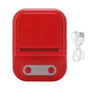 Buachois Mini Label Printer Portable Thermal Pocket Maker, Printer Features Small Lightweight Palm Size Body for Label Tags Lists Messages Photos with APP Support for iOS Android S (Red)